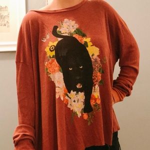 Wildfox thermal pull over sweater